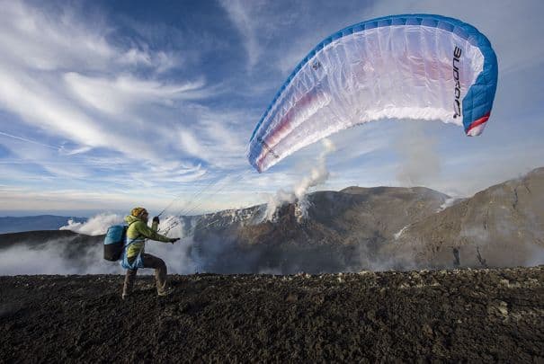 イタリアを自転車で回り飛ぶ:火山ツアー