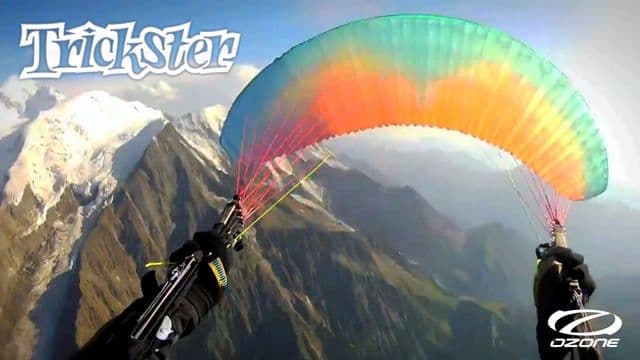 The Ozone TRICKSTER:  Mt Blanc Toplanding / Infinity World Record