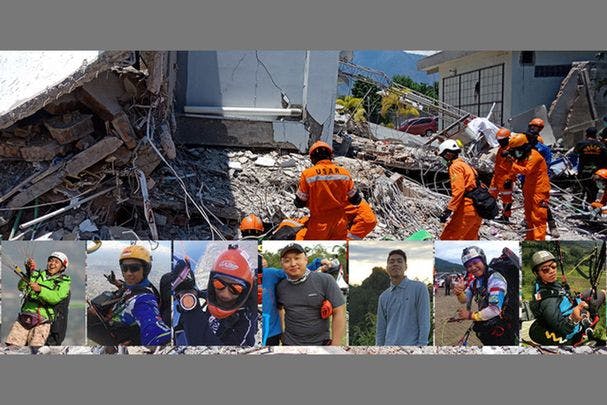 パルにおける地震：援助できます